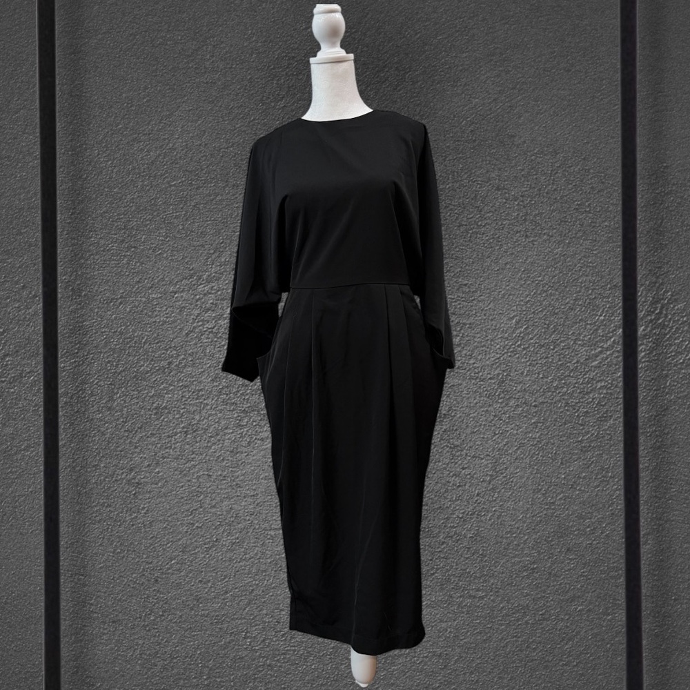 Dance & Marvel Classic Black Long Sleeve Dress